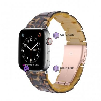 Янтарний ремінець на Apple Watch (42mm, 44mm, 45mm, 49mm Leopard)