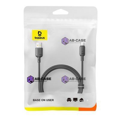Кабель Baseus (USB to Type-C) 3A Silky Series Charging Data Cable &ndash; Black (2m)