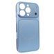 Чехол для iPhone 16 Pro : Nofelet AG Glass Case with MagSafe &ndash; Light Blue