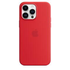 Чехол Silicone Case with Magsafe для iPhone 14 Pro RED