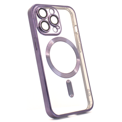 Чехол Shining with MagSafe для iPhone 14 Pro Max с защитными линзами на камеру Deep Purple