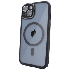 Чехол для iPhone 15 Plus Nofelet Chrome Camera Case with MagSafe - Black