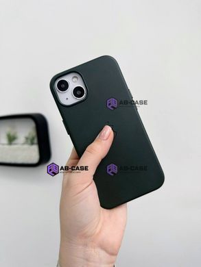Чохол для iPhone 15 Pro Max Leather Case PU with MagSafe - Fir Green
