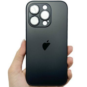 Чехол для iPhone 11 Pro стеклянный матовый AG Glass With Magsafe с защитой камеры - Black