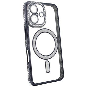 Чехол для iPhone 16: Diamond Shining Case (MagSafe) &ndash; Black