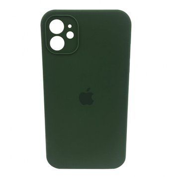 Чехол Silicone Case FULL CAMERA (square side) (для iPhone 11) (Virid)