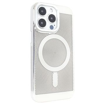 Чохол для iPhone 12 Pro Perforation Case with MagSafe Silver