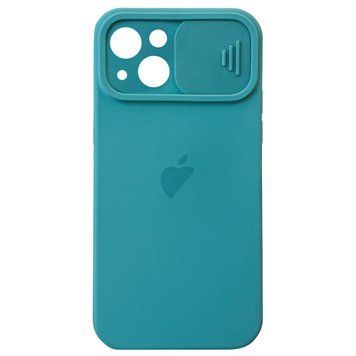 Чохол Silicone with Logo Hide Camera, для iPhone 13 (Pine Green)