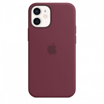 Чехол Silicone Case для iPhone 12 pro Max FULL (Plum)