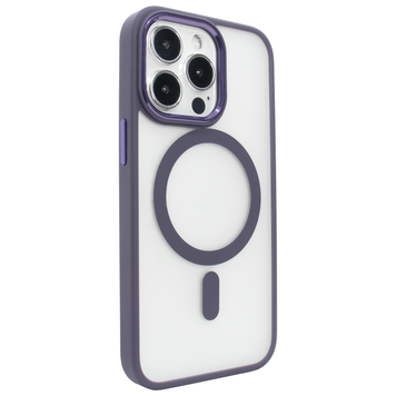Чехол матовый для 12 Pro MATT Crystal Guard with MagSafe полупрозрачный Deep Purple