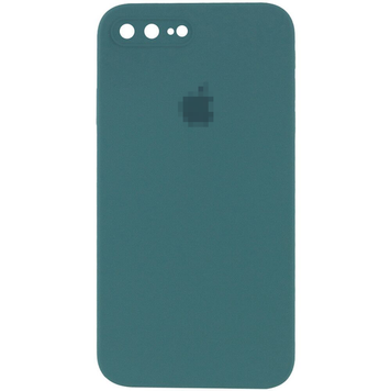 Чохол Silicone Case FULL CAMERA (square side) (на iPhone 7/8 PLUS) (Pine Green)