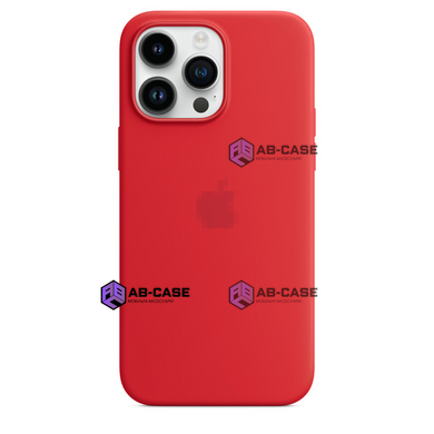 Чехол Silicone Case with Magsafe для iPhone 14 Pro RED