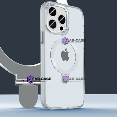 Чохол Matt Guard Magsafe на iPhone 14 Pro з підставкою White