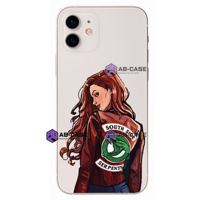 Чохол прозорий Print Girl Southside Serpents на iPhone 12 Riverdale