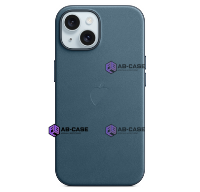 Чохол для iPhone 15 FineWoven Case with MagSafe Pacific Blue