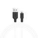 Кабель Hoco (USB &ndash; Lightning) 2.4A X21 Plus Silicone &ndash; Black/White (1m)
