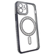 Чехол для iPhone 12 Diamond Shining Case with MagSafe с защитными линзамы на камеру, Black 1