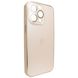Чехол для iPhone 14 Pro Max матовый AG Titanium Case Golden