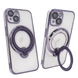 Чехол для iPhone 14 Plus Clear Shining Holder with MagSafe Deep Purple