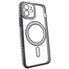 Чехол для iPhone 12 Diamond Shining Case with MagSafe с защитными линзамы на камеру, Black
