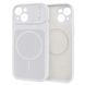 Чехол для iPhone 15 : Dual Tone Silicone MagSafe Case &ndash; White
