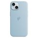 Чохол Silicone Case with MagSafe (iPhone 15, Light Blue)