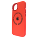 Чехол для iPhone 11 Silicone case with MagSafe Metal Camera Red