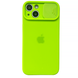 Чохол Silicone with Logo hide camera, для iPhone 13 (Green)