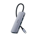 Перехідник Type-C на (USB&times;3 + Type-C PD 100W) WiWU Alpha 541BC &mdash; Grey 2