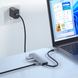 Перехідник Type-C на (USB&times;3 + Type-C PD 100W) WiWU Alpha 541BC &mdash; Grey 4
