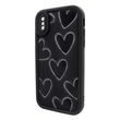 Чехол для iPhone X/XS &ndash; Pretty Things "Black Hearts &ndash; Black"