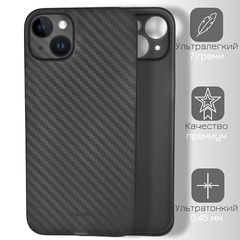 Ультратонкий чохол K-Doo Air Carbon для iPhone 15 Black