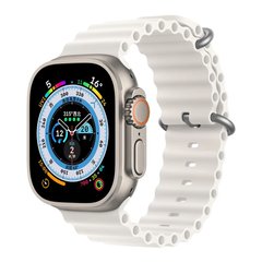 Ремінець Ocean Band на Apple Watch 42|44|45|49 White
