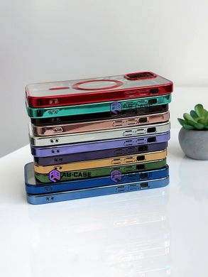 Чехол для iPhone 15 Plus OPEN Shining with MagSafe Light Purple