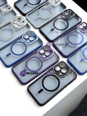 Чехол для iPhone 15 Pro Max Nofelet Chrome Camera Case with MagSafe - Blue