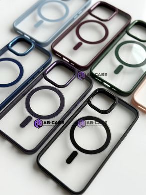 Чехол для iPhone 15 Pro Crystal Guard with MagSafe Dark Blue