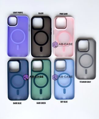 Чохол для iPhone 12 | 12 Pro Nofelet MATT Case with MagSafe - Dark Blue