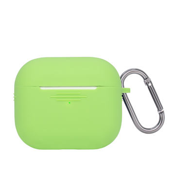 Чехол для AirPods Pro силиконовый c карабином Lime Green