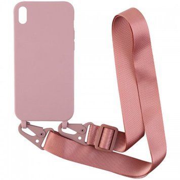 Чехол STRAP COLOR CASE для iPhone (iPhone XR, Pink)