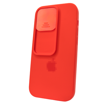 Чохол для iPhone 14 Pro Max Silicone with Logo hide camera Red