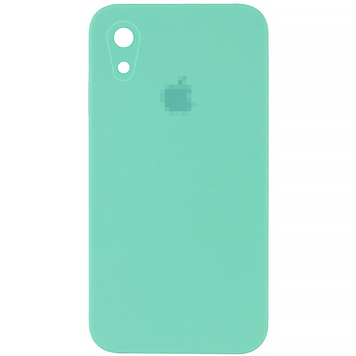 Чохол Silicone Case FULL CAMERA (square side) (на iPhone Xr) (Sea Blue)