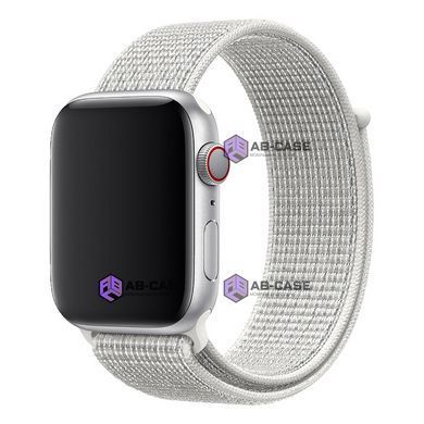 Ремінець для Apple Watch Nylon Loop нейлоновий (42mm, 44mm, 45mm, 46mm, 49mm, White)