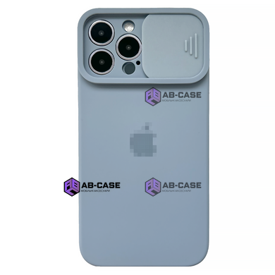 Чохол Silicone with Logo hide camera, для iPhone 12 Pro Max (Faraway Blue)