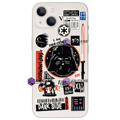 Чохол прозорий Print Darth Vader (Star Wars) на iPhone 13 mini