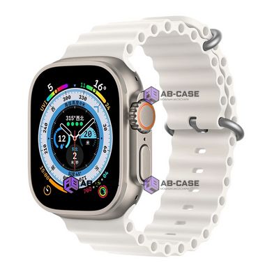 Ремінець Ocean Band на Apple Watch 42|44|45|49 White