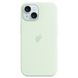 Чохол Silicone Case with MagSafe (iPhone 15, Soft Mint)