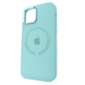 Чехол для iPhone 11 Silicone case with MagSafe Metal Camera Sea Blue