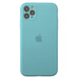 Чехол Silicone Case FULL CAMERA (для iPhone 11 Pro Max, Sea Blue)