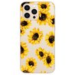 Чехол прозрачный Print Flowers для iPhone 13 Pro Max Цветы подсолнухи