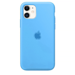 Чехол Silicone Case для iPhone 11 FULL (№21 Sea Blue)